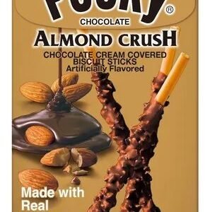 pocky galletas con cobertura sabor chocolate y almendra