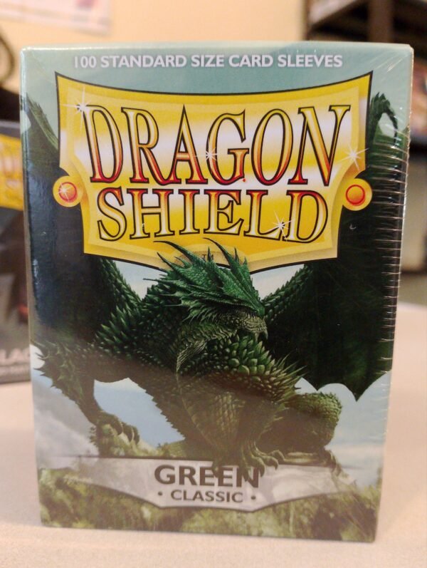 Dragon Shield 100 Standard Size Card Sleeves - Green Classic