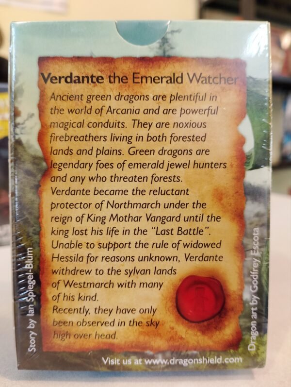 Dragon Shield 100 Standard Size Card Sleeves - Green Classic - Image 2
