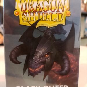 Dragon Shield 100 Matte Outer Sleeves - Black Outer