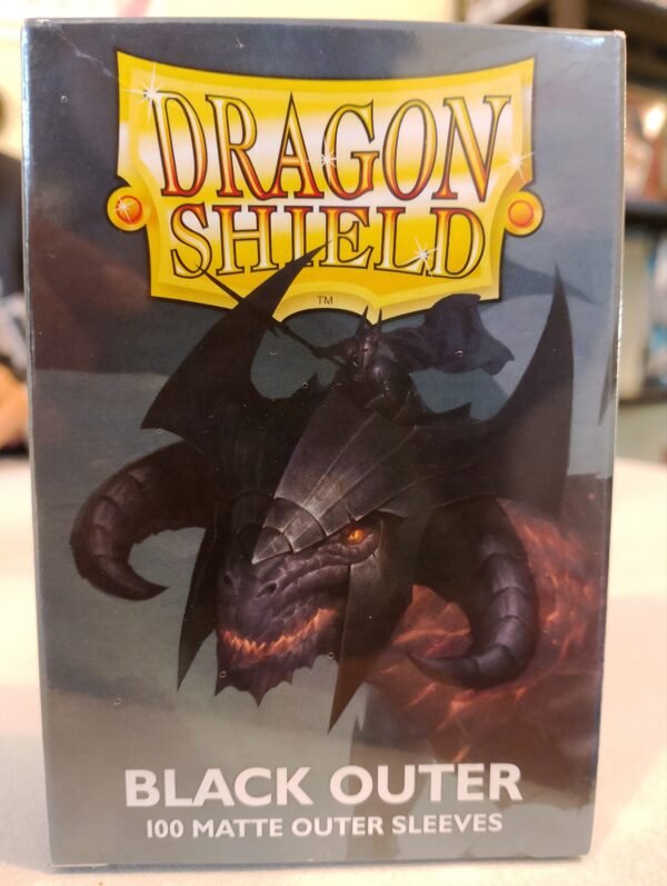 Dragon Shield 100 Matte Outer Sleeves - Black Outer