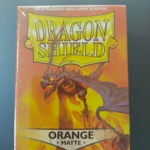 Dragon Shield - Orange Matte 100 Standard Size Card Sleeves